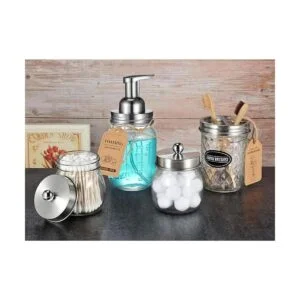 Tapas dispensadoras de espuma Mason Jar paquete de 6