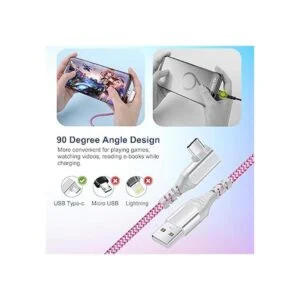 Cable USB tipo C de carga rápida paquete de 3 10 pies_2