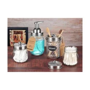 Tapas dispensadoras de espuma Mason Jar paquete de 6