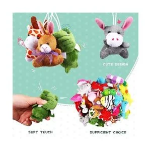 Juego de 42 juguetes de animales de peluche lindo llavero_3