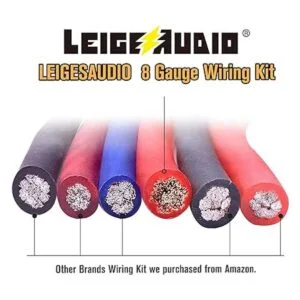 LEIGESAUDIO Kit de cableado de subwoofer de calibre 8 Ture_3