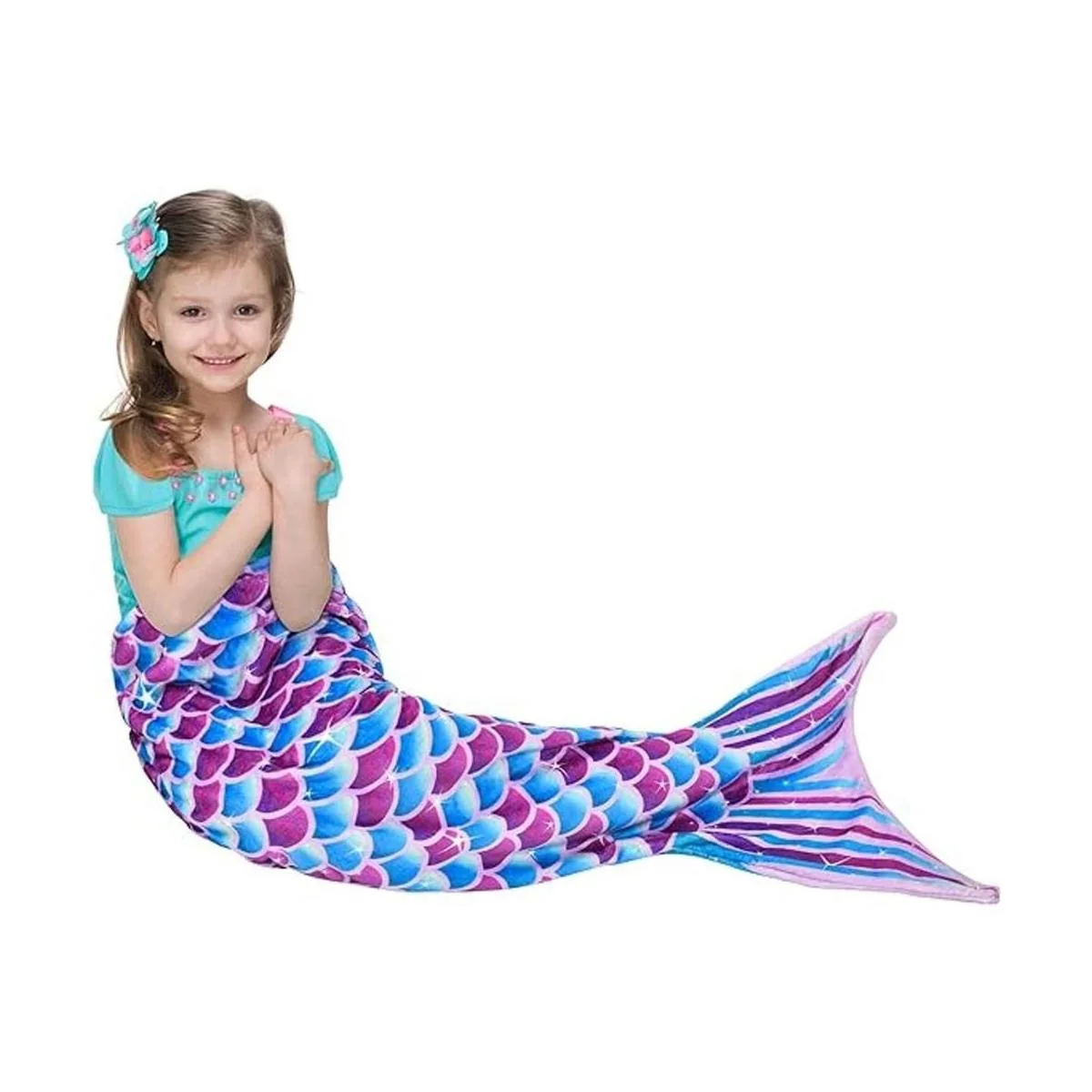 Manta de cola de sirena manta de felpa de sirena para