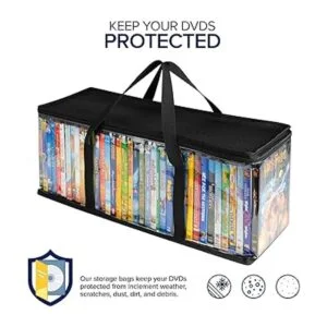 Stock Your Home Bolsas de almacenamiento de DVD juego de