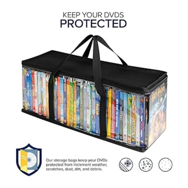 Stock Your Home Bolsas de almacenamiento de DVD juego de