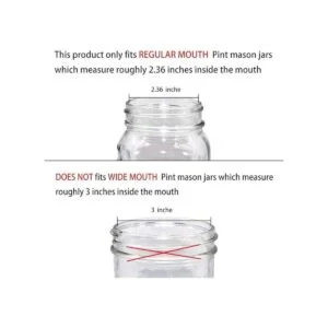 Tapas dispensadoras de espuma Mason Jar paquete de 6