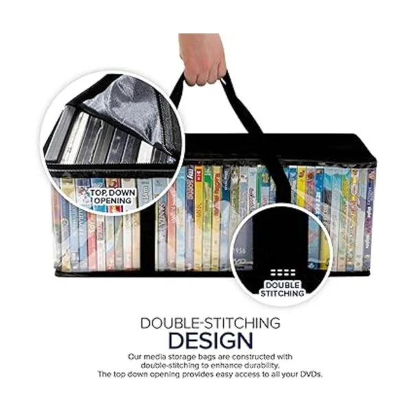 Stock Your Home Bolsas de almacenamiento de DVD juego de