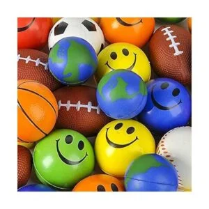 Mini bolas antiestrés a granel paquete de 25 bolas_3