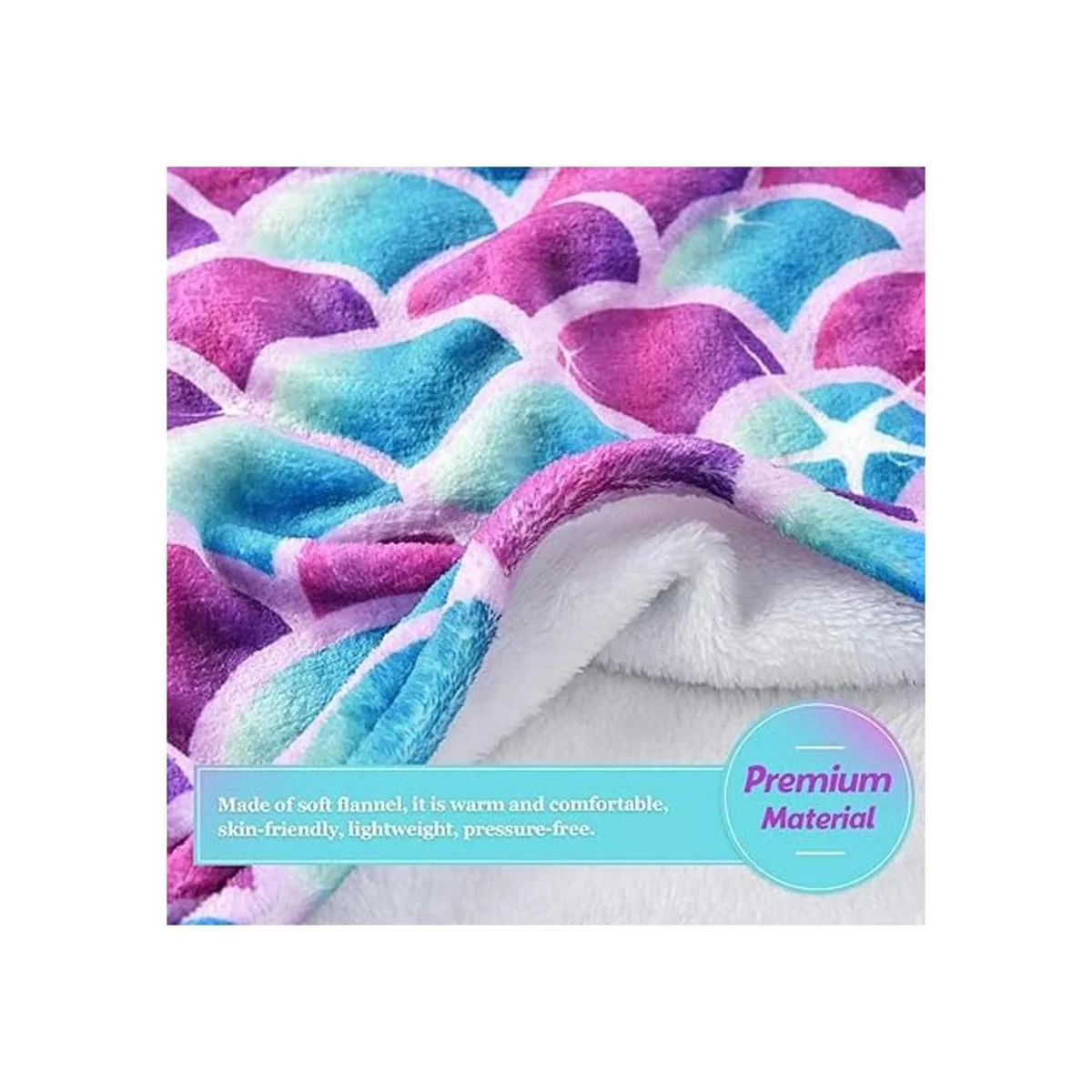 Manta de cola de sirena manta de felpa de sirena para