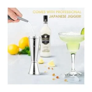 TEAVAS Mixology Kit de barman con soporte de bambú y_4