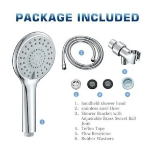 DOILIESE Cabezal de ducha de mano 5 modos de ajuste_5