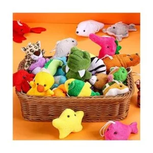 Juego de 42 juguetes de animales de peluche lindo llavero_5