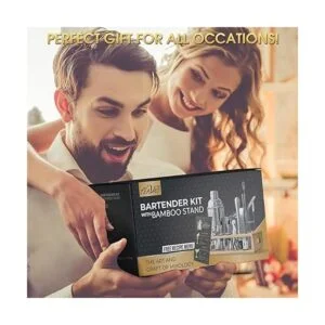 TEAVAS Mixology Kit de barman con soporte de bambú y_6