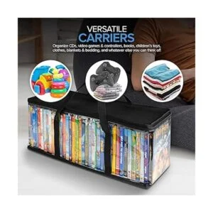 Stock Your Home Bolsas de almacenamiento de DVD juego de