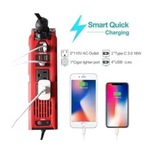 Inversor de corriente para automóvil de 200 W CC de 12 V a_2