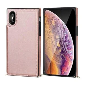 Bocasal Funda cruzada tipo cartera para iPhone Xs Max_2