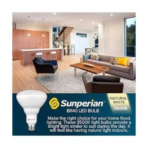 Sunperian BR40 Bombillas LED 13 W 85 W 3500 K blanco