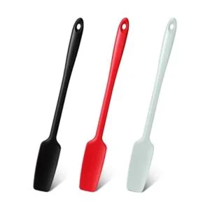 Espátula de silicona con mango largo 3 unidades espátula