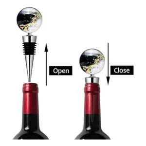 Soleebee Pack de 3 tapones decorativos para botella de