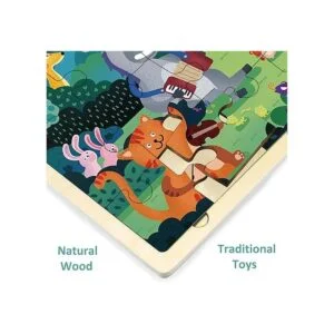 Rompecabezas de 24 piezas de forma única para niños de 3 a_6