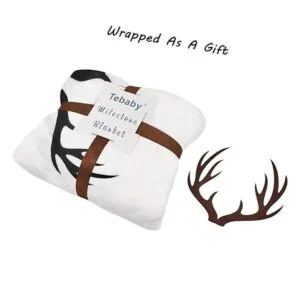 Manta mensual para bebé con diseño de hitos para niños