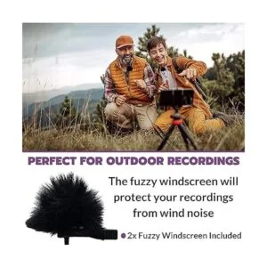 Purple Panda Kit de micrófono de solapa Lavalier de doble_4