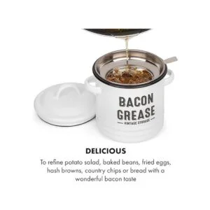 Granrosi Contenedor de grasa de tocino con colador