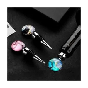 Soleebee Pack de 3 tapones decorativos para botella de