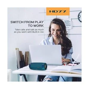 TREBLAB HD77 Azul Altavoz portátil Bluetooth de alta_5