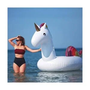 TURNMEON Flotador inflable de unicornio enorme para_5