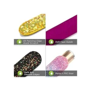 EASYLEISURE 10 pulseras de bofetada con purpurina para_4