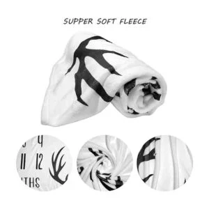 Manta mensual para bebé con diseño de hitos para niños