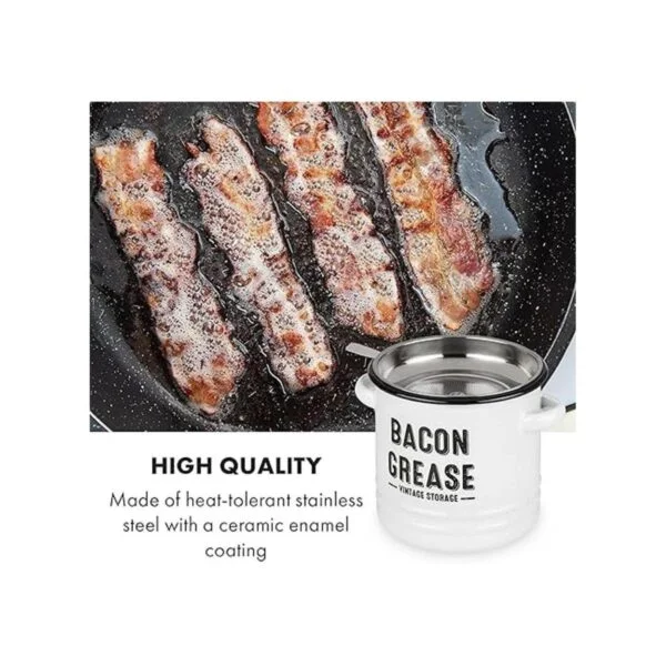 Granrosi Contenedor de grasa de tocino con colador