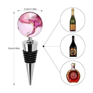 Soleebee Pack de 3 tapones decorativos para botella de