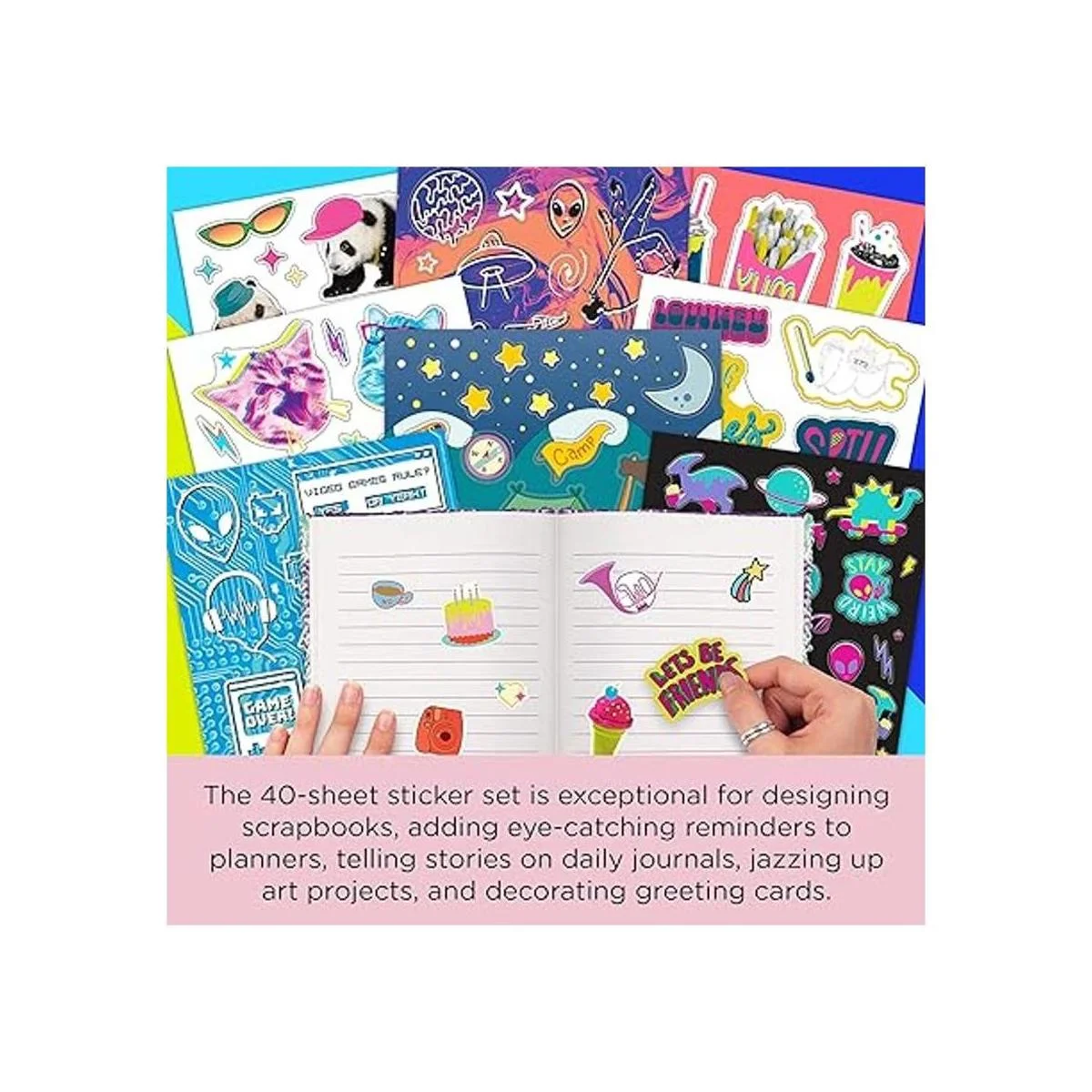 Fashion Angels Más de 1000 calcomanías Mega geniales para_3