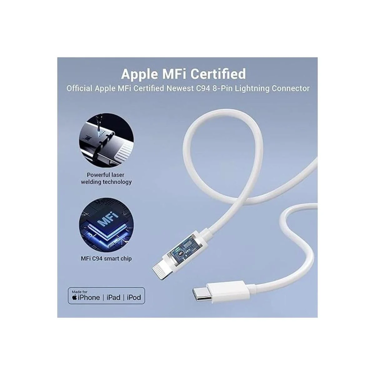 Quntis Cable de carga rápida para iPhone paquete de 3_3