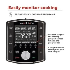 Instant Pot Pro olla eléctrica a presión 10 en 1 olla de_4