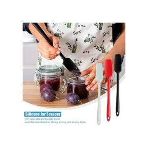 Espátula de silicona con mango largo 3 unidades espátula