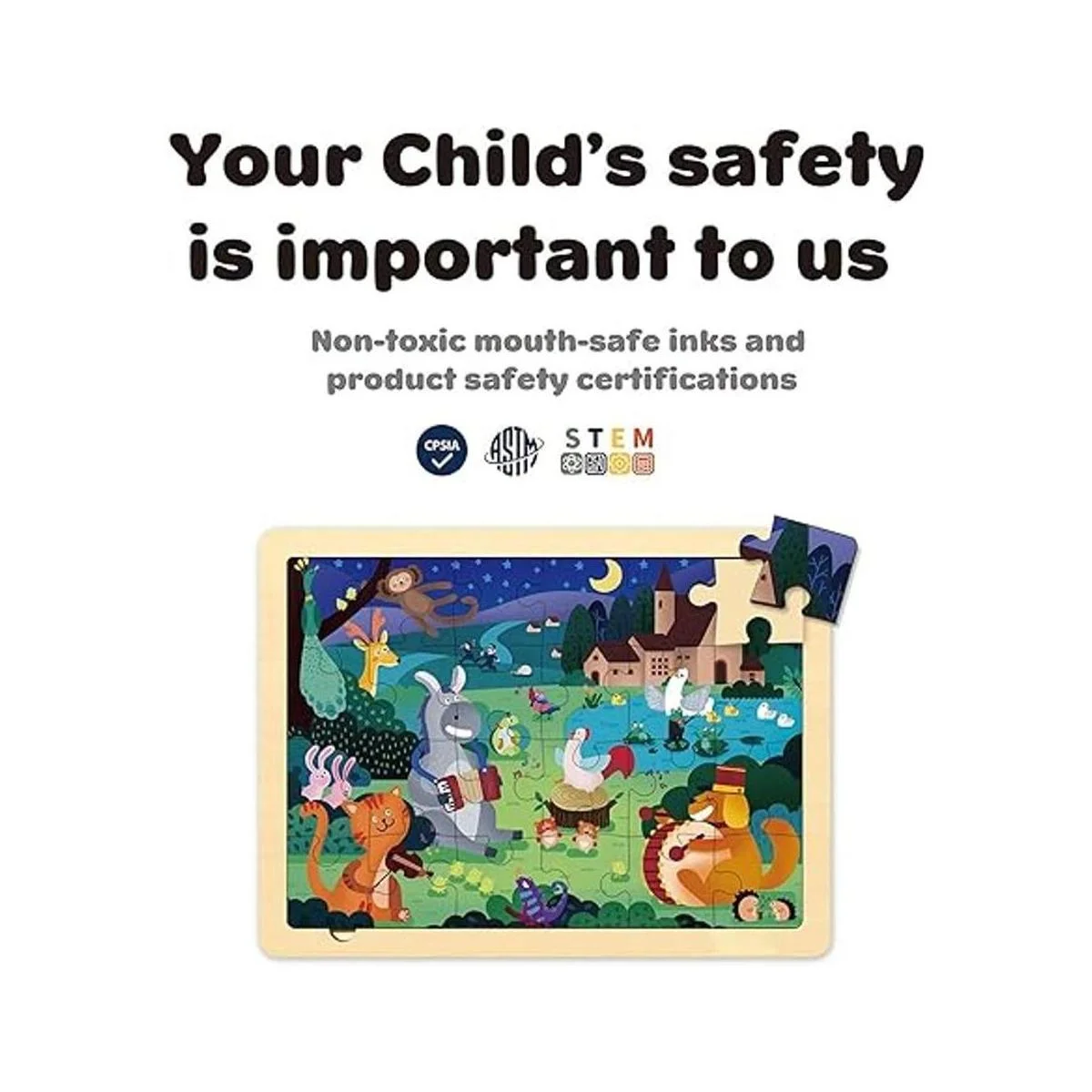 Rompecabezas de 24 piezas de forma única para niños de 3 a_3