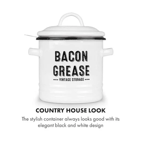 Granrosi Contenedor de grasa de tocino con colador