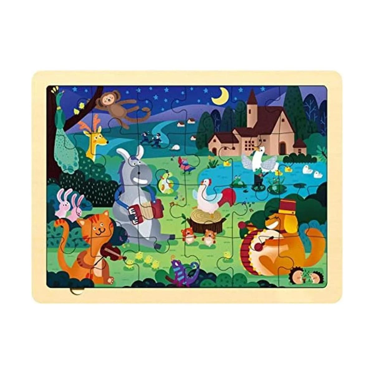 Rompecabezas de 24 piezas de forma única para niños de 3 a_1