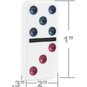 Juego de dominó Double Nine en lata de almacenamiento_5