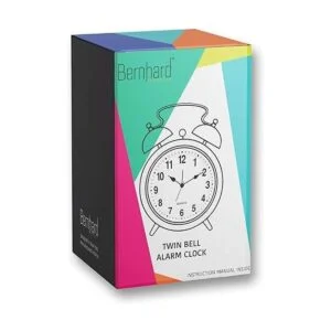Bernhard Products Reloj despertador analógico de 4