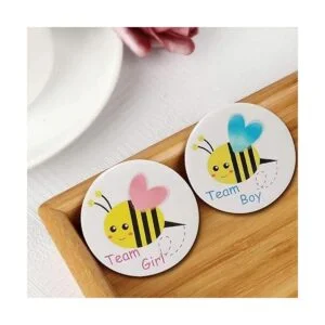 Mirabuy Paquete de 40 pines de botón de revelación de_3