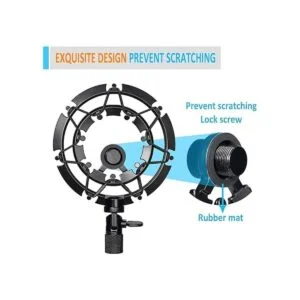 SUNMON Soporte de choque MV7 compatible con micrófono_6