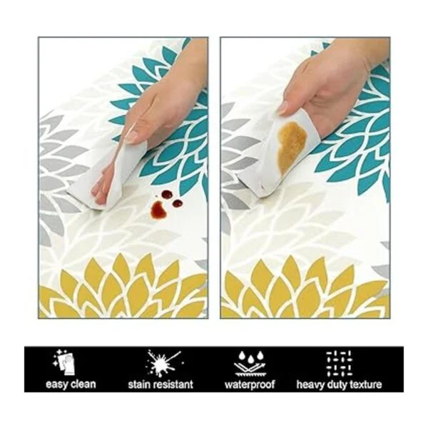 HEBE Juego de alfombras de cocina antifatiga 2 piezas