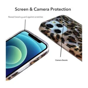 J.west Funda para iPhone 11 Pro Max con diseño de leopardo_2