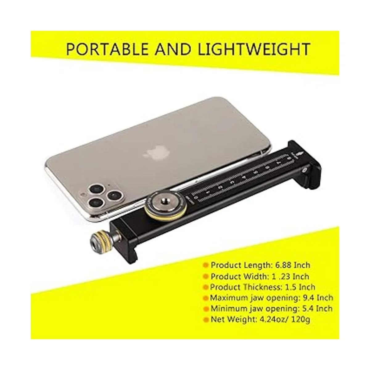 Aluminum iPad Holder for Tripod Mount Universal Phone_4