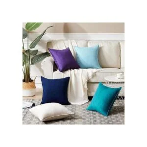 Fancy Homi Paquete de 4 fundas de almohada decorativas de