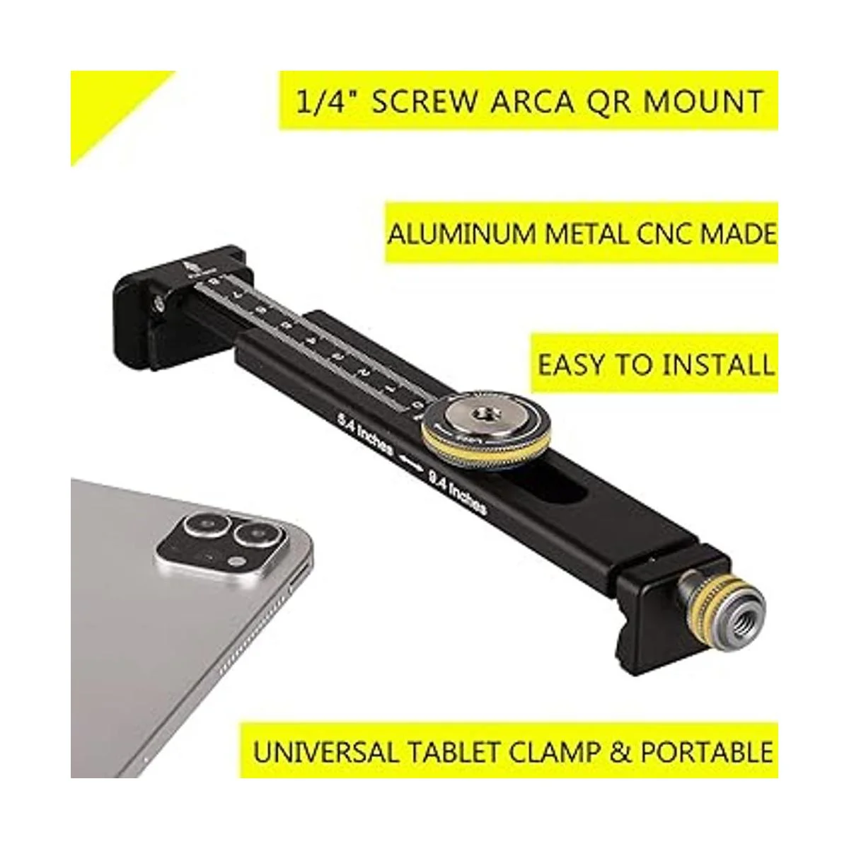 Aluminum iPad Holder for Tripod Mount Universal Phone_3