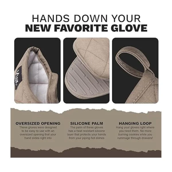 Guantes de horno resistentes al calor mini guantes de